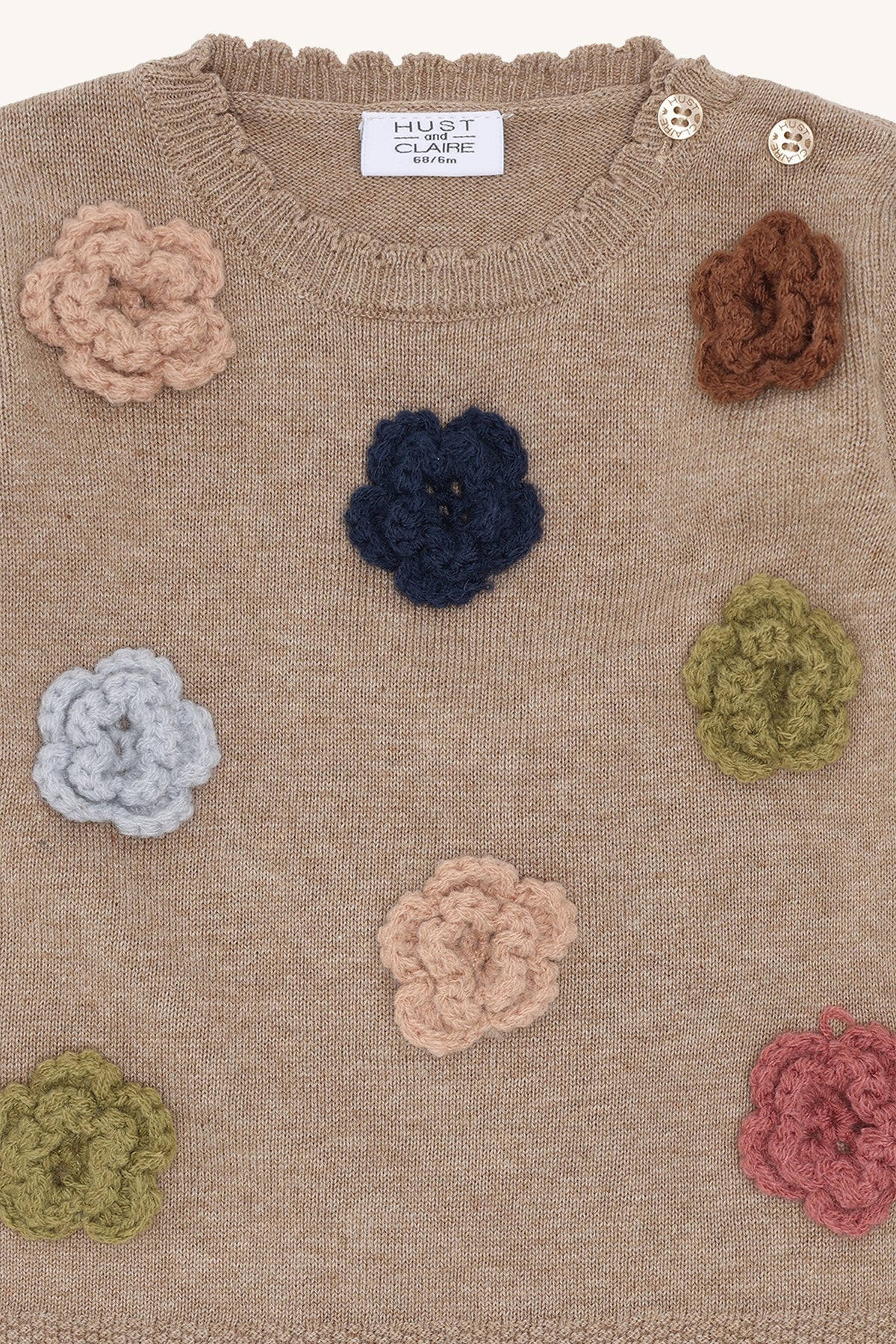 Hust&Claire / HCPusle flower / Biscuit