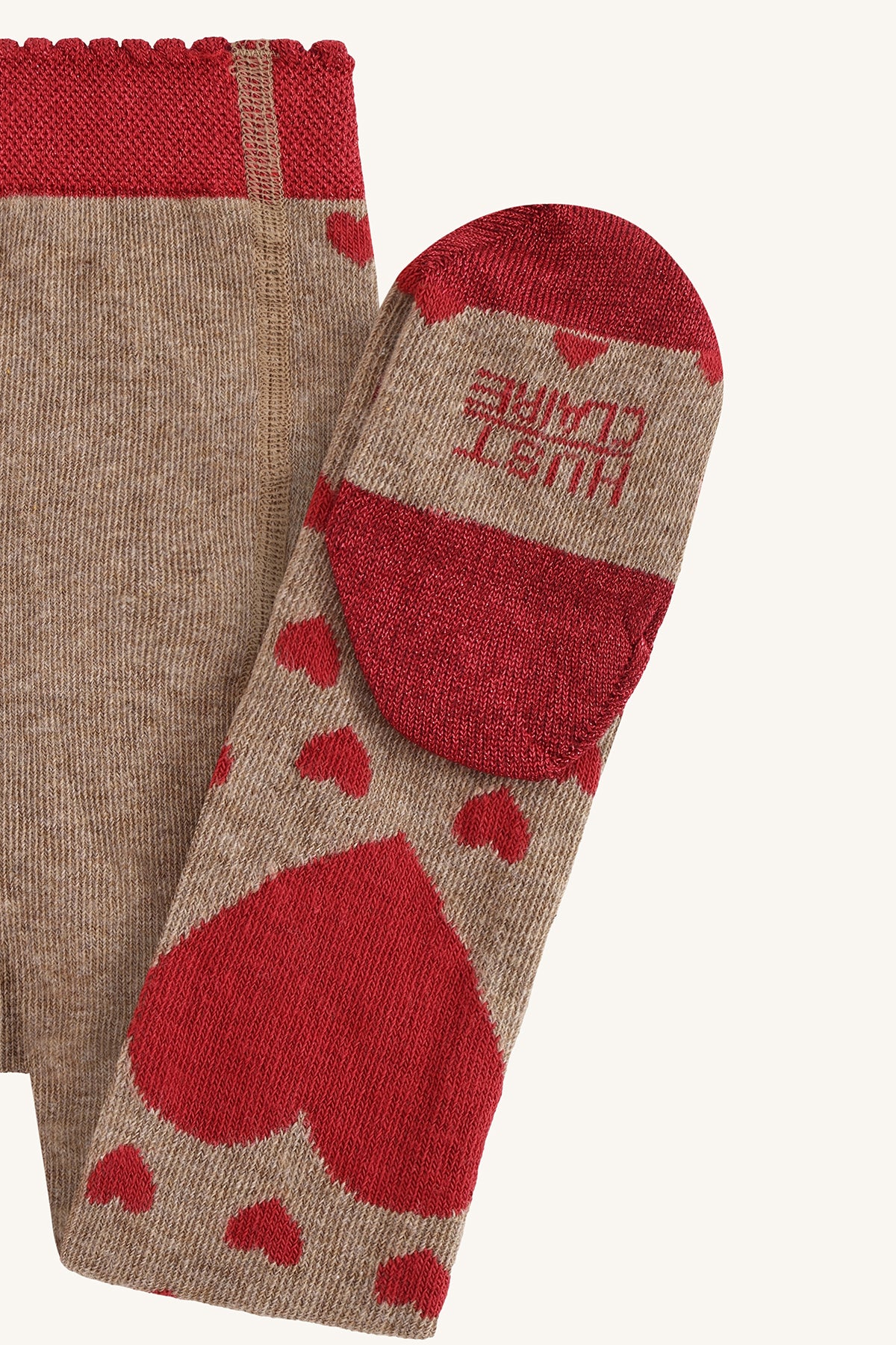 Hust & Claire / HCFrankie Hearts Stockings / Biscuit