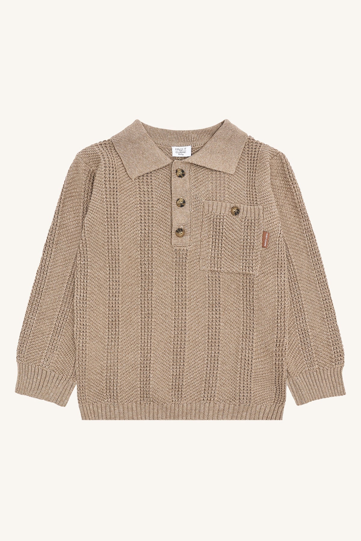 Hust & Claire / HCPelle Structure Pullover / Biscuit