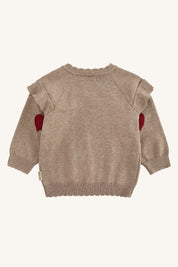 Hust & Claire / HCPusle heart Pullover / Biscuit