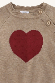Hust & Claire / HCPusle heart Pullover / Biscuit
