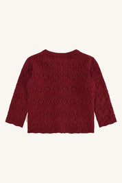 Hust & Claire / HCCilja Pointelle Cardigan / Teaberry