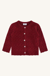 Hust & Claire / HCCilja Pointelle Cardigan / Teaberry