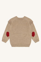 Hust & Claire / HCPippa Heart Pullover / Biscuit