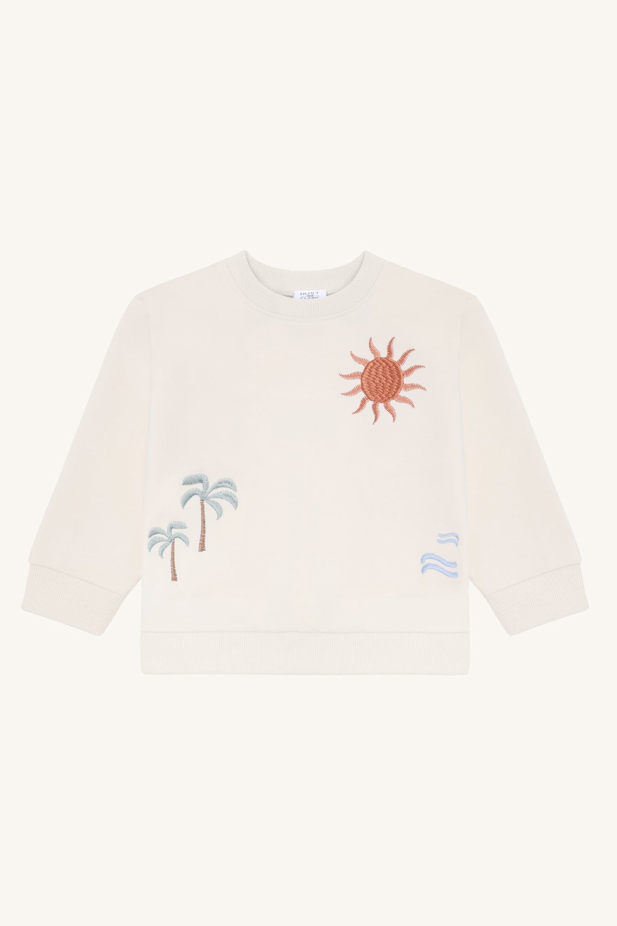 Hust & Claire / HCSejer Palms Sweatshirt / Sandshell