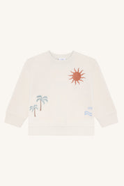 Hust & Claire / HCSejer Palms Sweatshirt / Sandshell