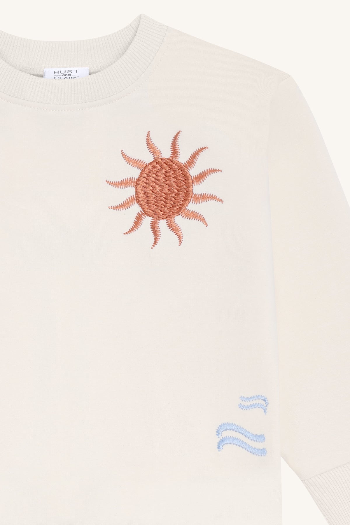 Hust & Claire / HCSejer Palms Sweatshirt / Sandshell