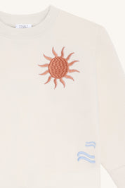 Hust & Claire / HCSejer Palms Sweatshirt / Sandshell