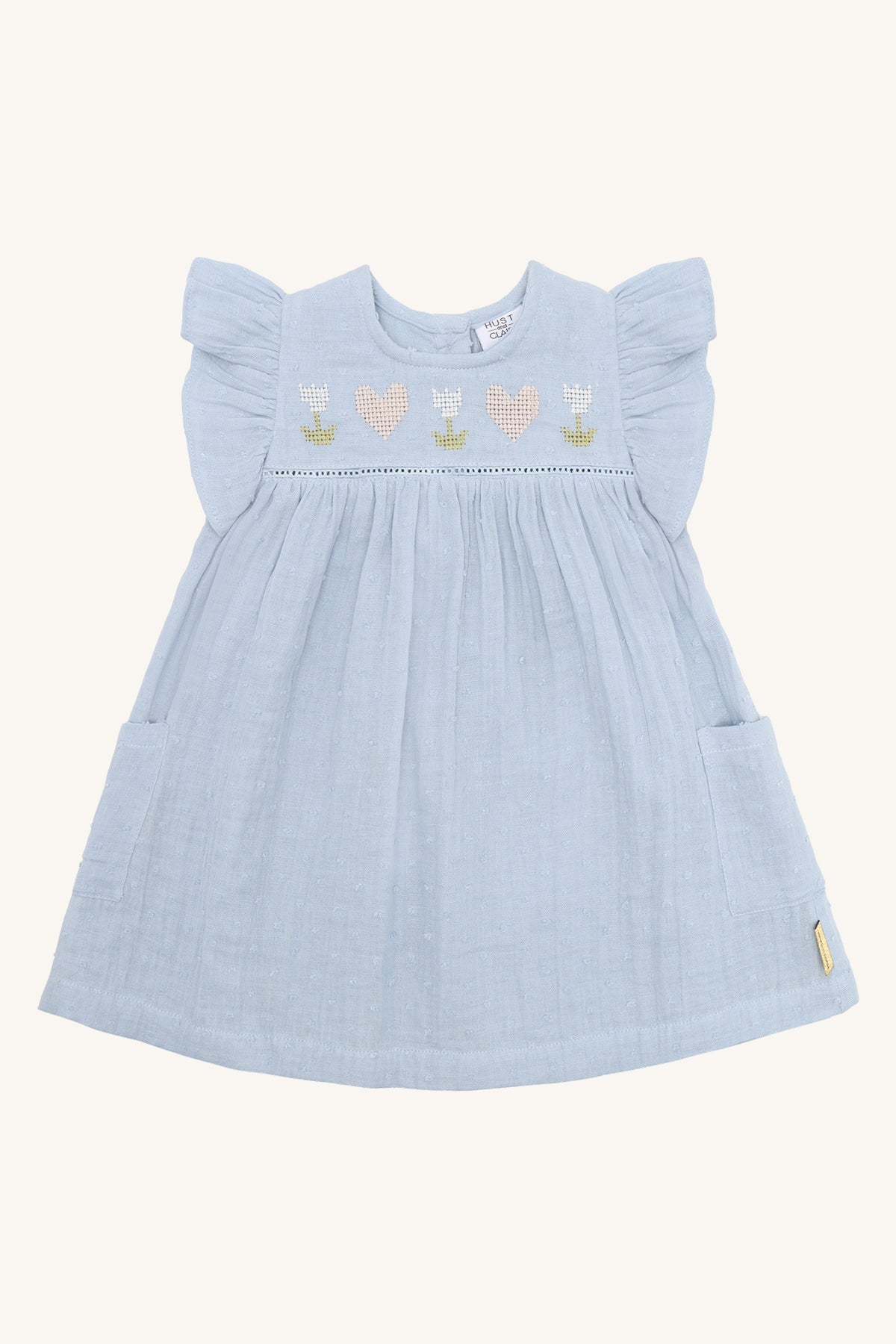 Hust & Claire / HCKatinka Dobby Dresses / Zen blue