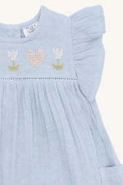 Hust & Claire / HCKatinka Dobby Dresses / Zen blue