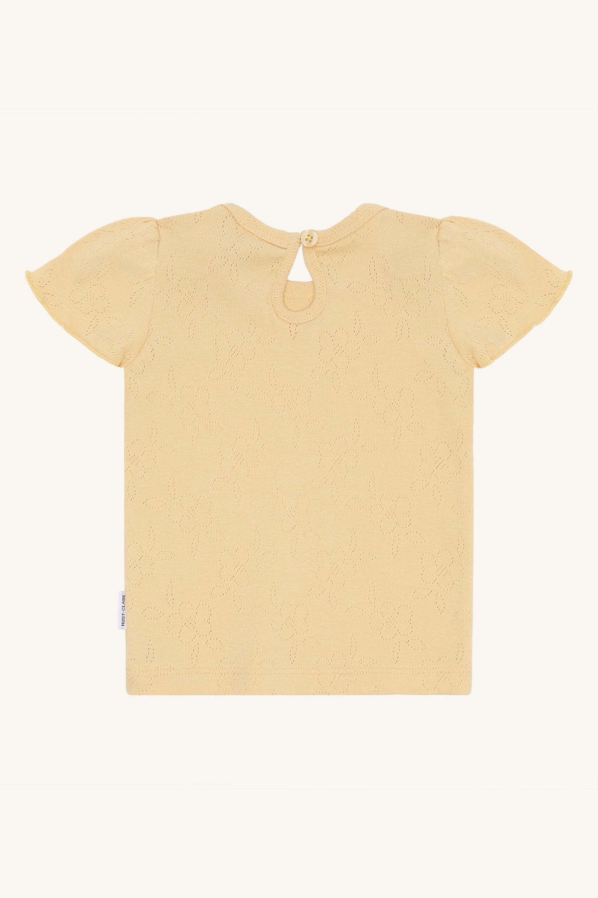 Hust & Claire / T-shirt HCAlma basic pointelle T-shirt / Nectar