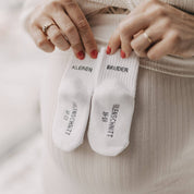 Eulenschnitt - Babysocken Kleiner Bruder 16-18