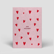 Naturbedacht - Postkarte - Hochzeit - Herzen - Nr. 298