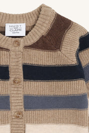 Hust & Claire / HCCall Stripe Cardigan / 3554 Biscuit