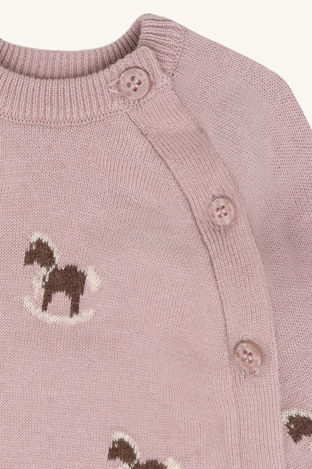 Hust & Claire / HCCall Jacquard Cardigan / 3875 Heather