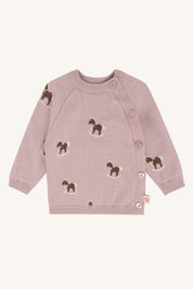 Hust & Claire / HCCall Jacquard Cardigan / 3875 Heather