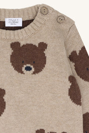 Hust & Claire / HCPilou Bear Pullover / 3552 Beige Melange
