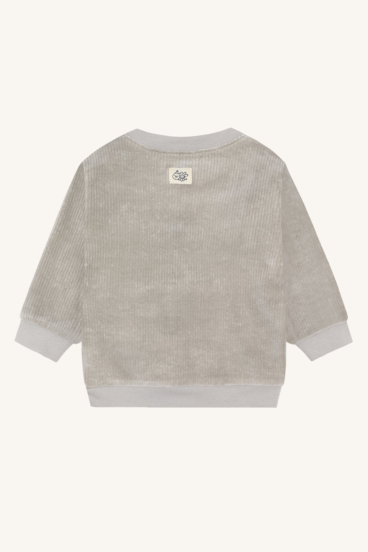 Hust & Claire / HCSofus Ribbed velour Sweatshirt / 4440 Forest Fog