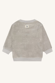 Hust & Claire / HCSofus Ribbed velour Sweatshirt / 4440 Forest Fog