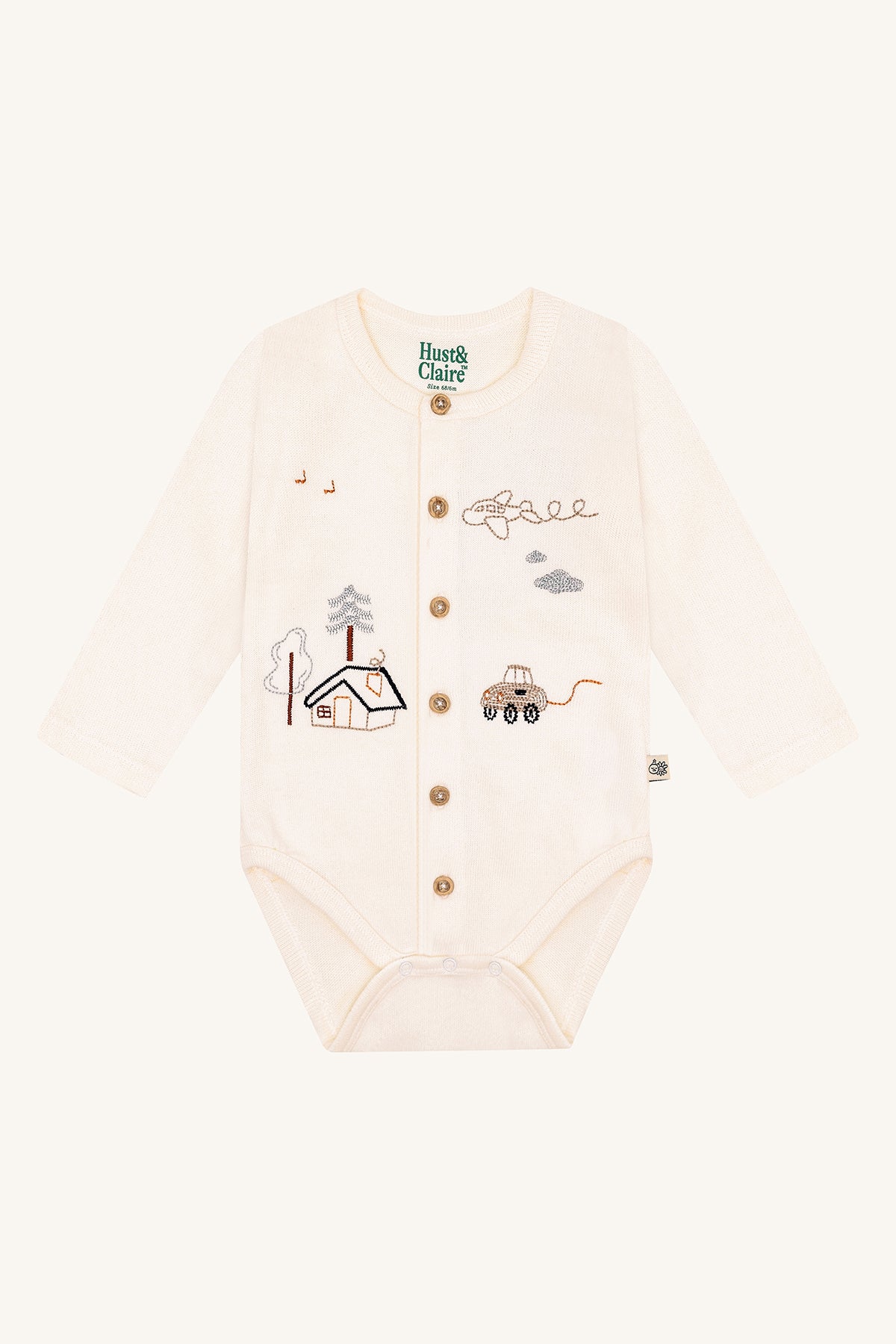 Hust & Claire / HCBoye Living Bodystocking Shirt / 3290 Off White