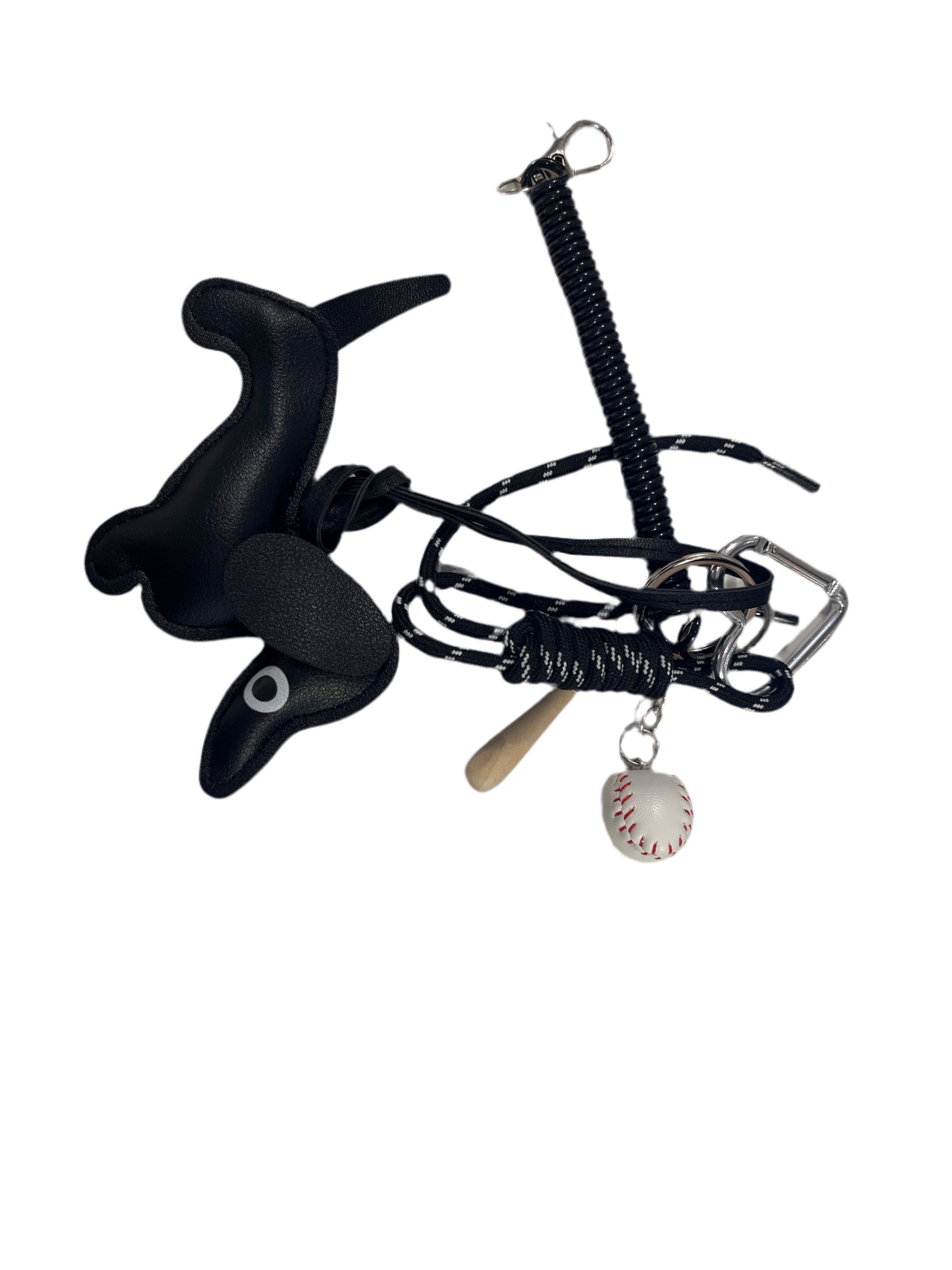 Louisa Lee / Bag Charm Dackel - Schwarz