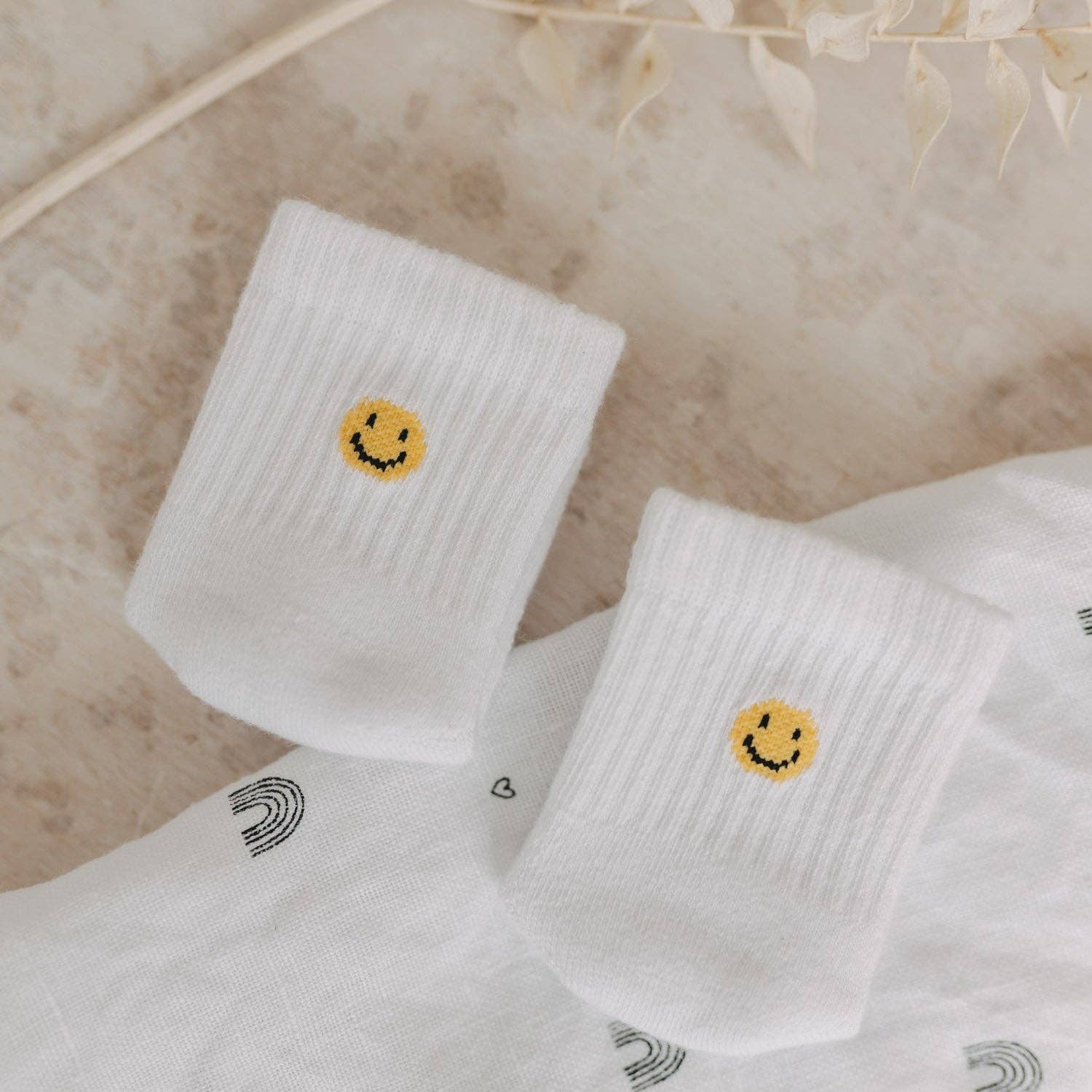 Eulenschnitt - Babysocken Smiley 16-18