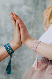 LOONES - Gewebtes Armband SCHULKIND | marshmallow-rosé
