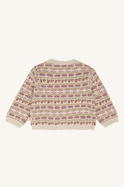Hust & Claire / HCCilja Nordic Cardigan / 4548 Old Beige Melange