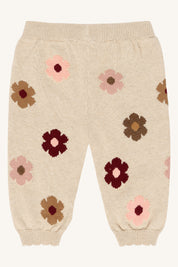 Hust & Claire / HCLisa Flower Cardigan / 4548 Old Beige Melange