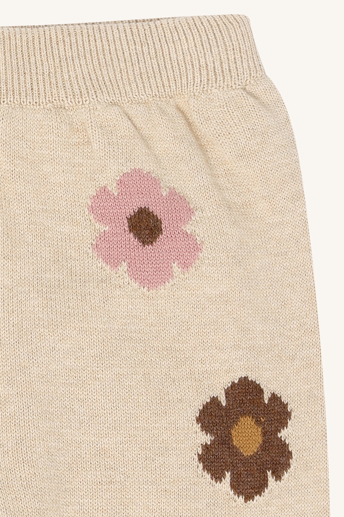 Hust & Claire / HCLisa Flower Cardigan / 4548 Old Beige Melange