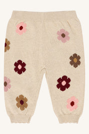 Hust & Claire / HCLisa Flower Cardigan / 4548 Old Beige Melange