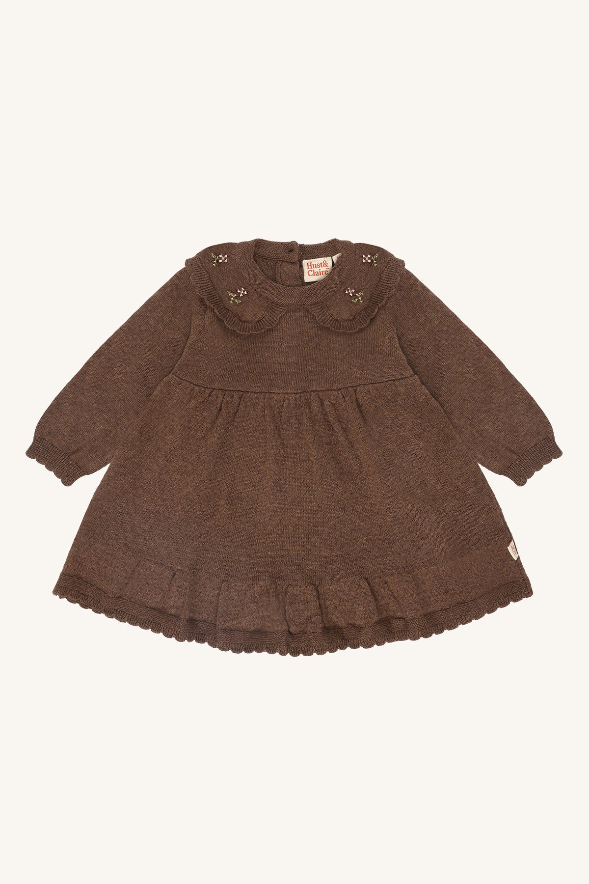 Hust & Claire / HCKlara knit Dresses / 3594 Toffee Melange