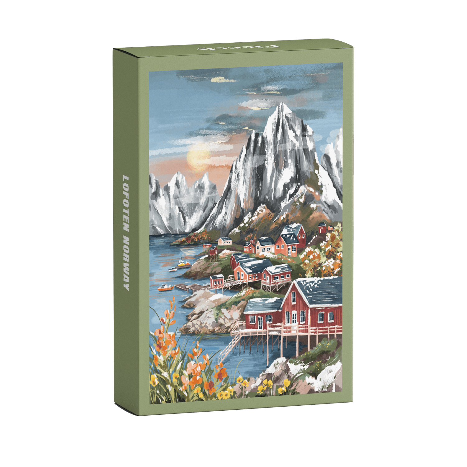 Mini-Puzzle Lofoten Norway, 99 Teile