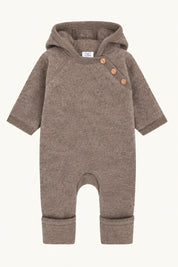Hust&Claire / HCMevi Hood Wool Fleece / Deer Melange