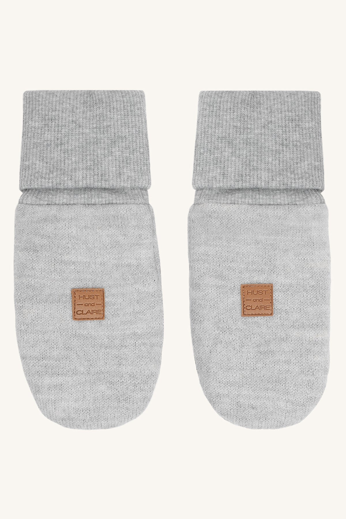 Hust & Claire / HCFelix Glove Boiled Wool / 1201 Light Grey Melange