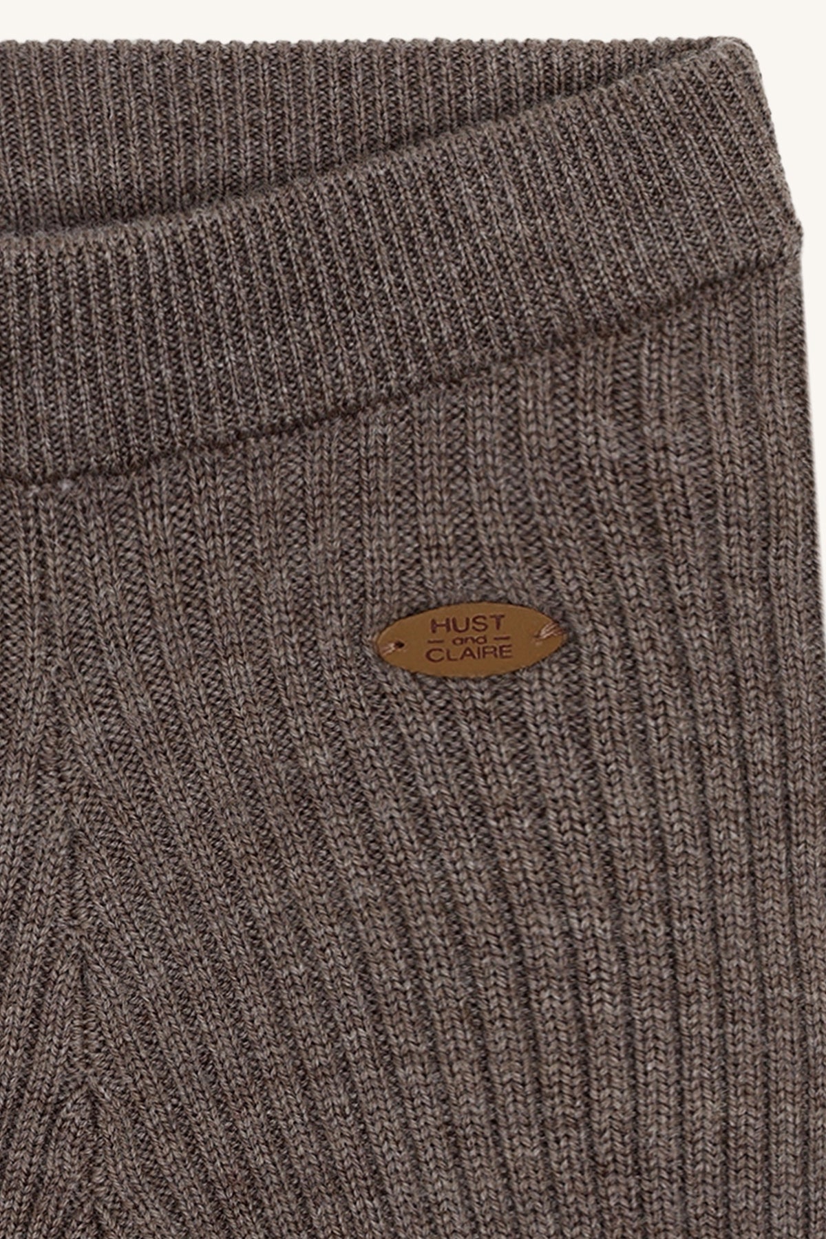 Hust & Claire / HCLui Wool Rib / 3232 Deer Melange