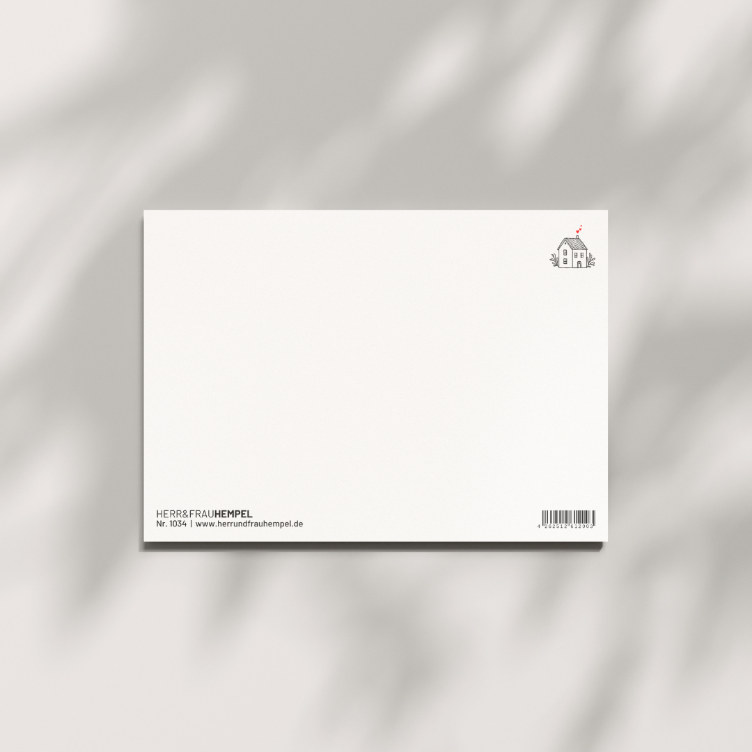 HERR&FRAUHEMPEL - Postkarte - ZUHAUSE
