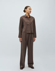 MbyM / Cassi - Elio-M Top / T-shirt / Chocolate Brown