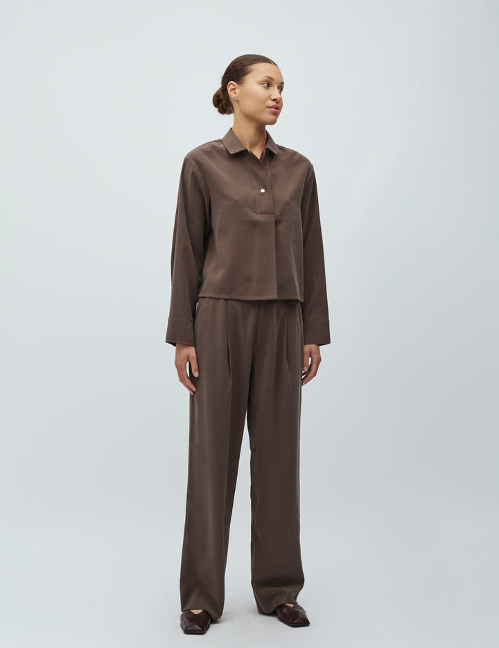 MbyM / Cassi - Elio-M Top / T-shirt / Chocolate Brown