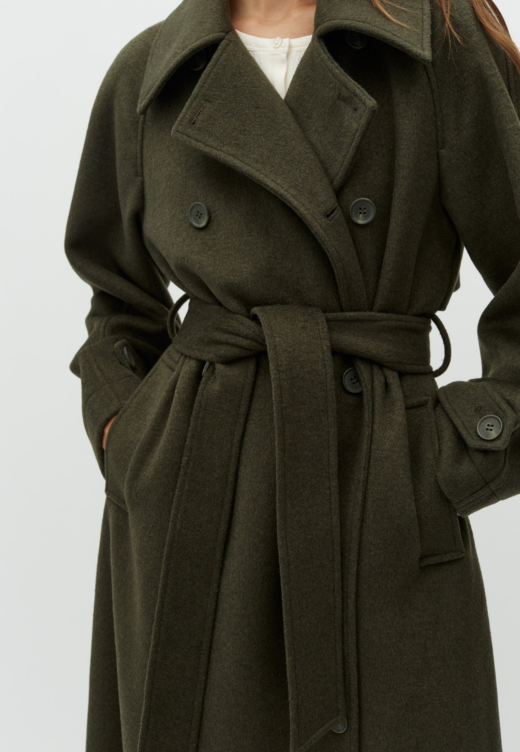 MbyM / Odonna-M Lava Outerwear / Dusty Olive Melange