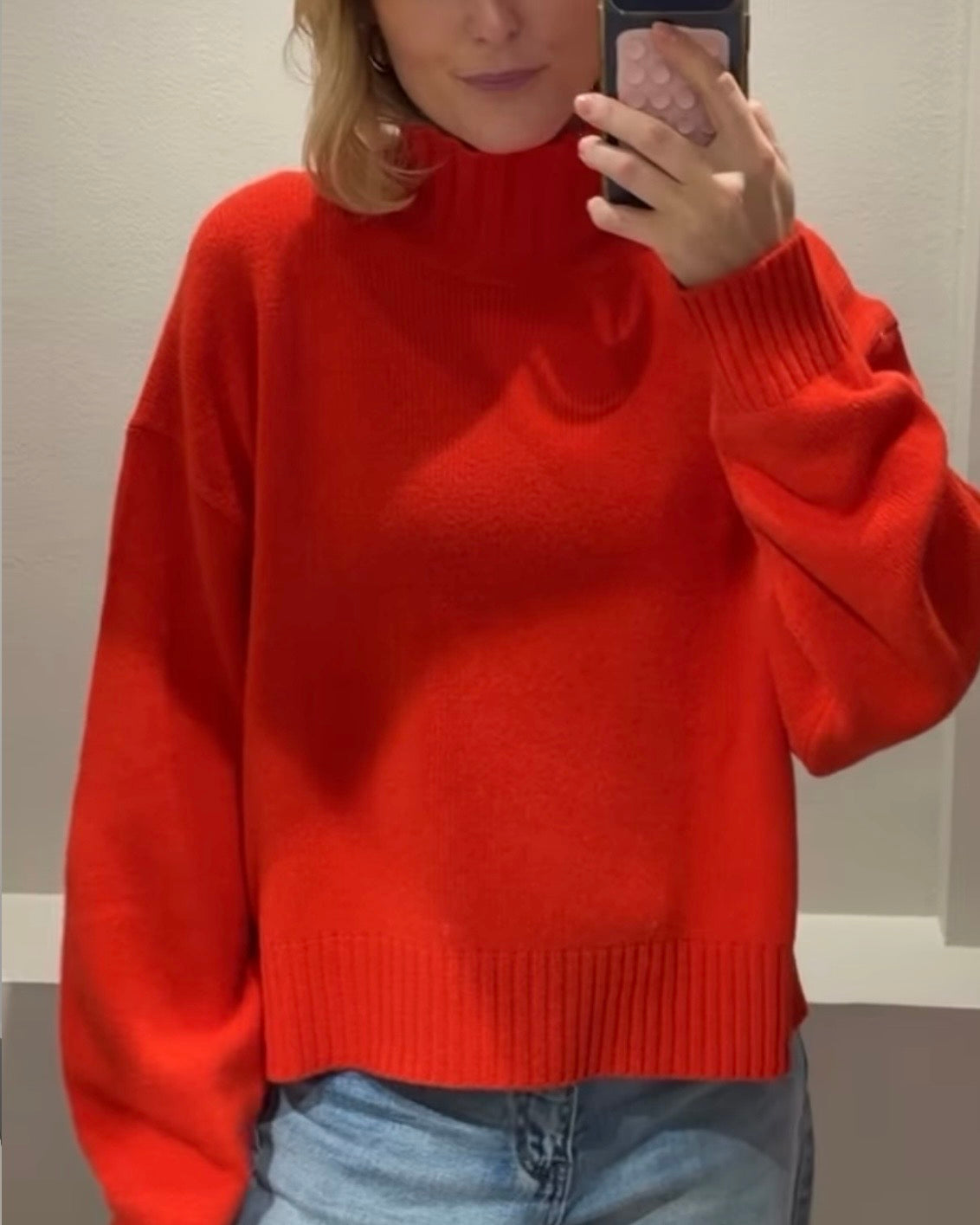 Greymarl / Sina Knit / Red