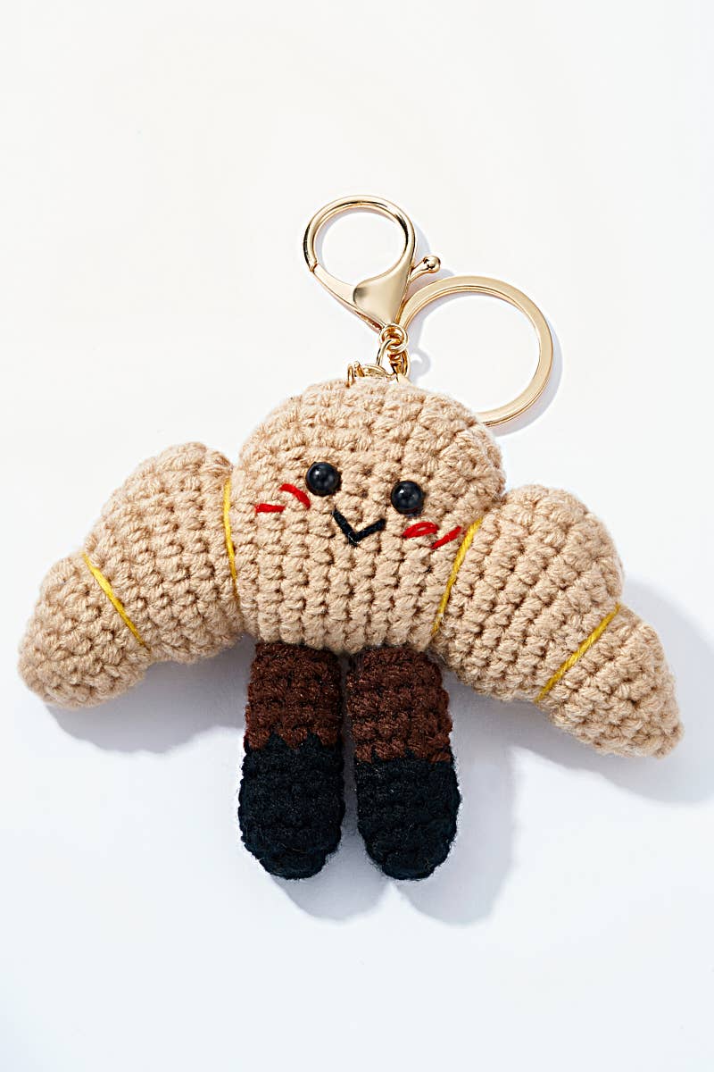 BYREN / Bag Charm / Häkeltasche Croissant