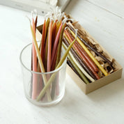 Bienenwachskerzen zum Geburtstag, 15-teiliges Set: Mit Glitzer