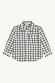 Hust & Claire / HCRavn Muslin Check Shirts / 3484 Balsam Green