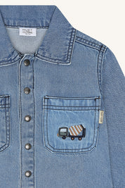 Hust & Claire / HCJack Denim Fall Shirts / 57 Blue Denim
