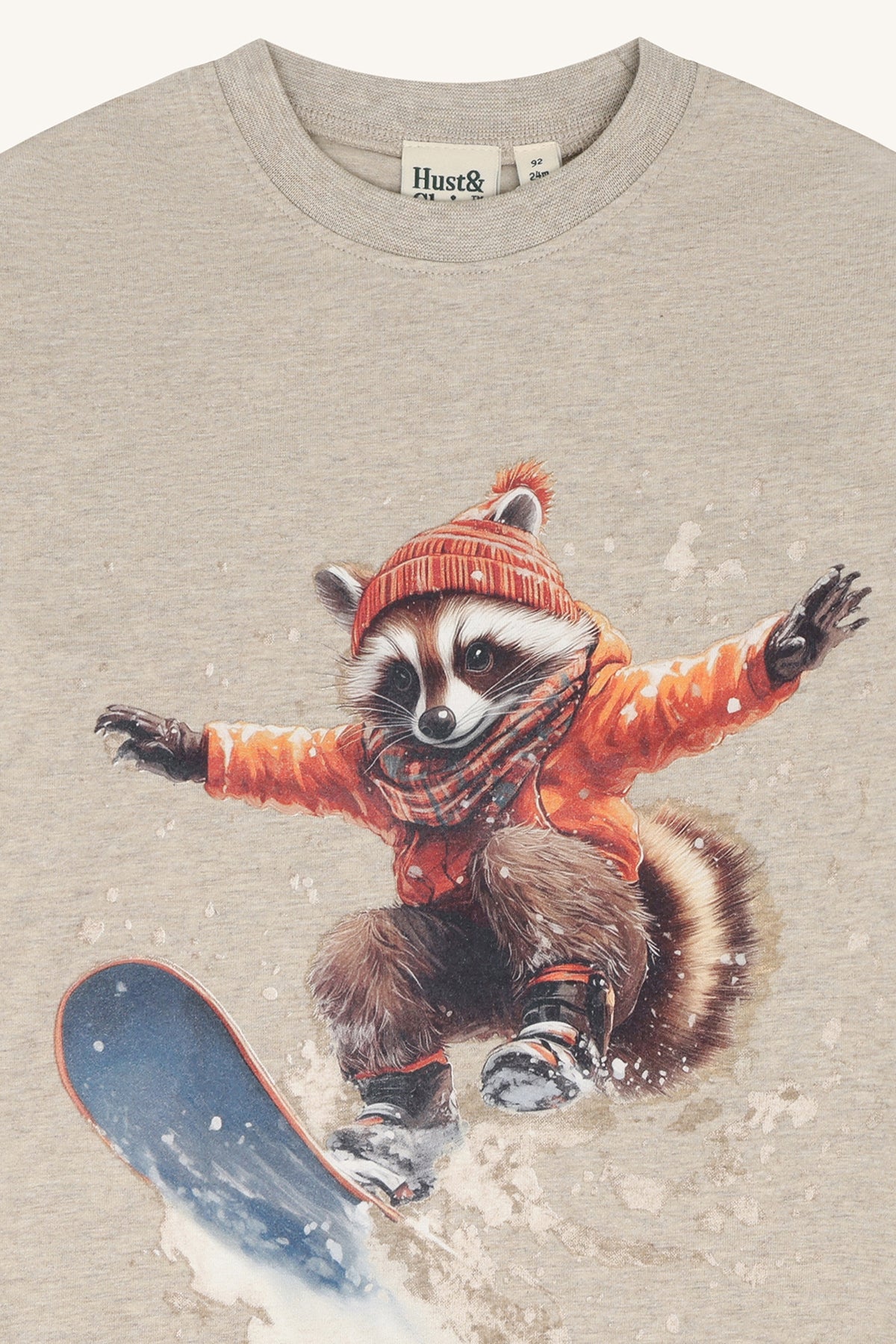 Hust & Claire / HCAnton Racoon T-shirt L/S / 3554 Biscuit