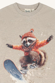 Hust & Claire / HCAnton Racoon T-shirt L/S / 3554 Biscuit
