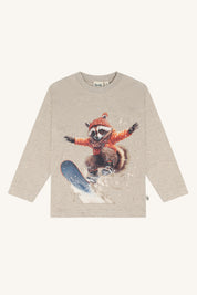 Hust & Claire / HCAnton Racoon T-shirt L/S / 3554 Biscuit