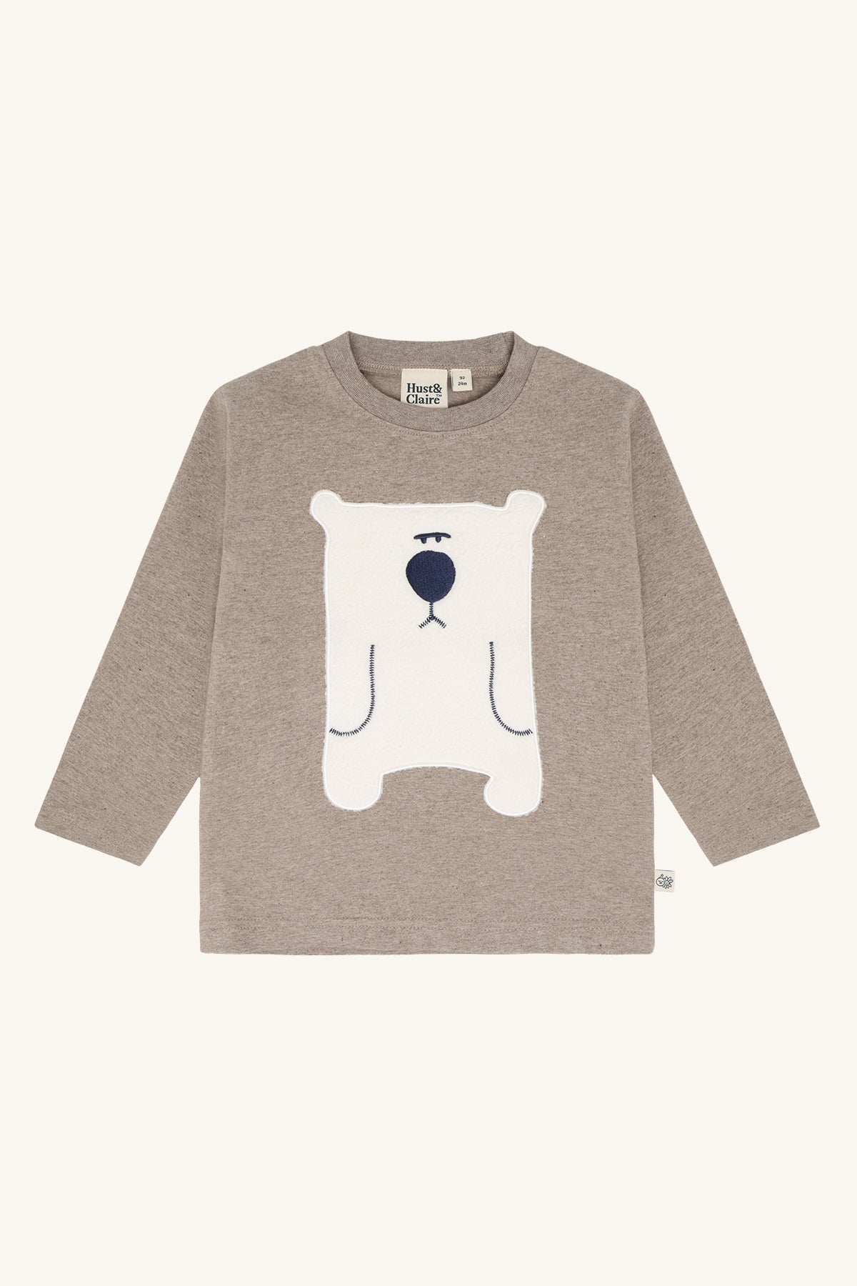 Hust & Claire / HCAnton Snowman T-shirt L/S / 3233 Kangaroo Melange