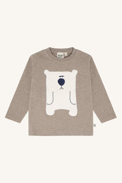 Hust & Claire / HCAnton Snowman T-shirt L/S / 3233 Kangaroo Melange
